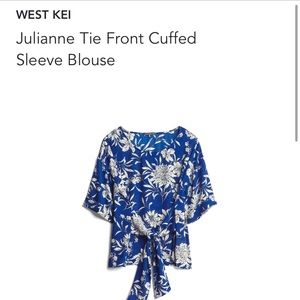 NWT west kei blouse
